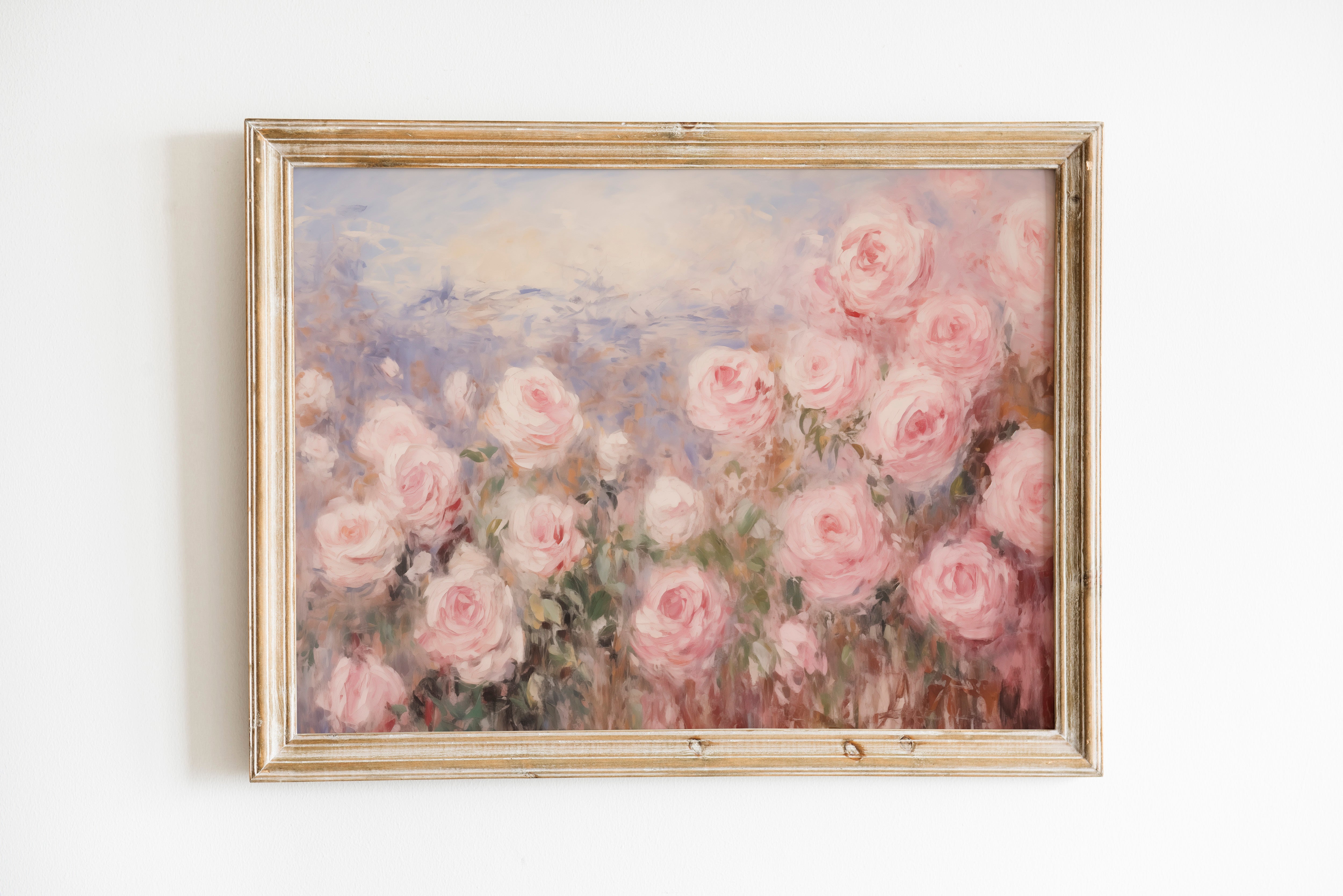 Monet dreamlike roses